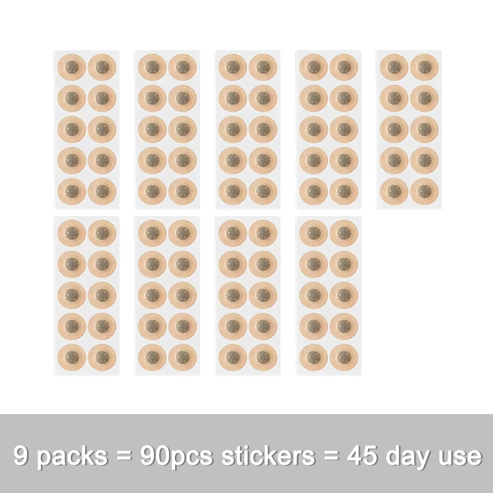 10/120Pcs Magnetic Nose Strips Pack of anti Snoring Nose Breathe Strips Intake Breathing Nasal Strip Nose Extender Sticker Kit