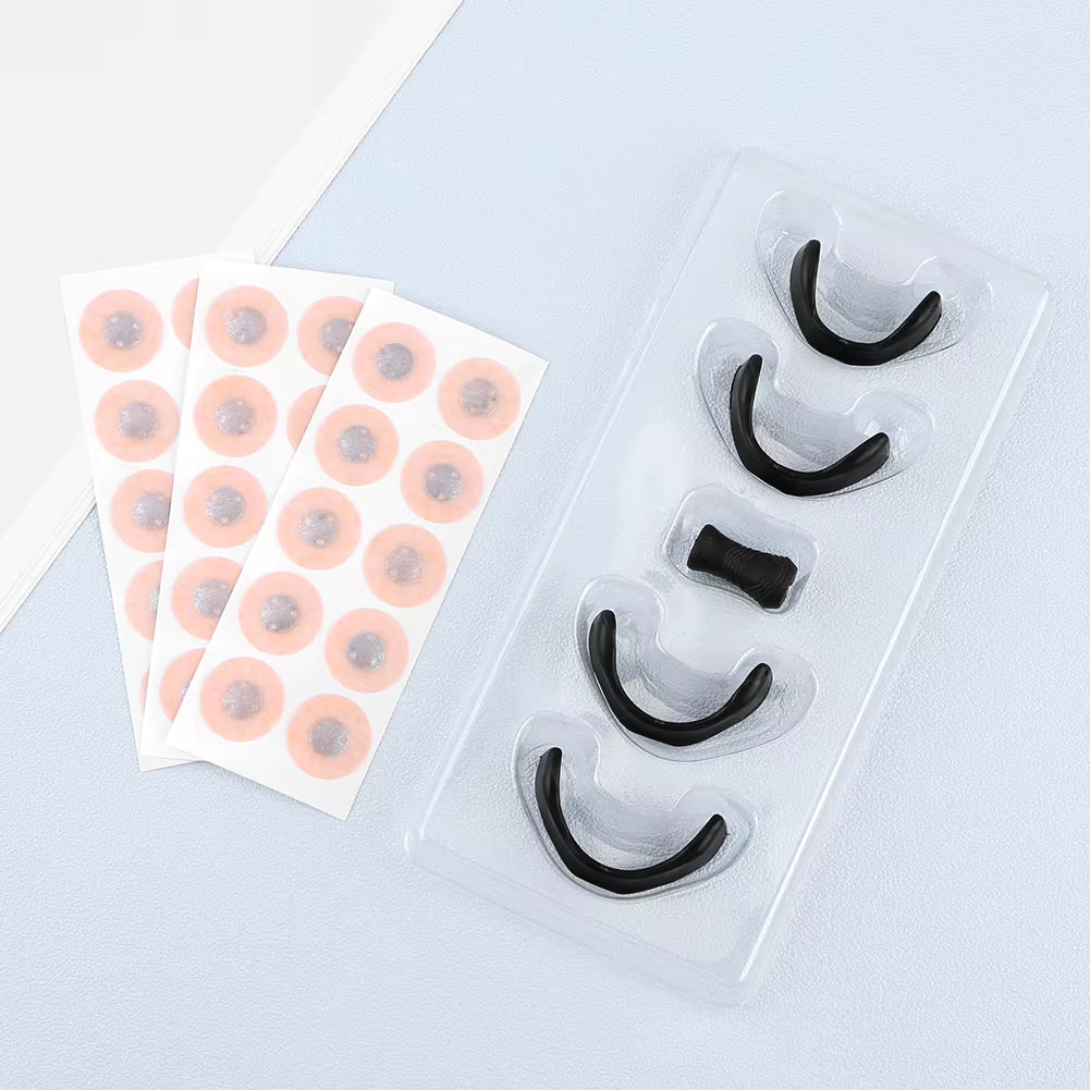 15 Pairs Magnetic Nasal Strips Increase Air Intake Nasal Breathing Dilators Reduce Snoring Breathing Intake Bands for Nighttime